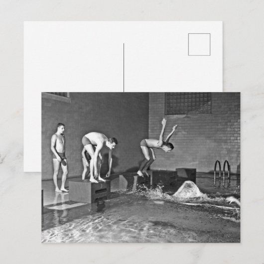 Schokzwemmers Briefkaart (Voorkant / Achterkant)