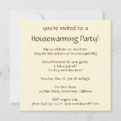 Schol Vis, Grappig Housewarming Party Kaart (Achterkant)