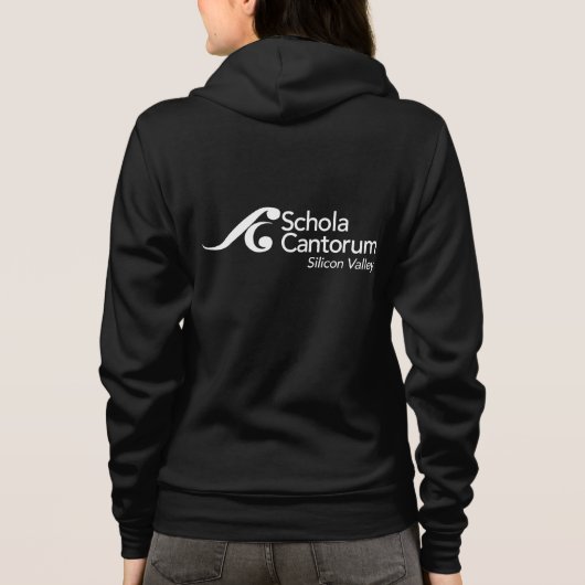 Schola Cantorum zwarte hodie Hoodie (Achterkant)