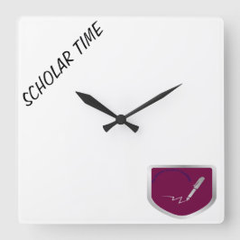 "Scholaire tijd" wandklok