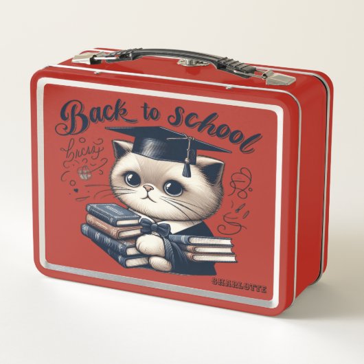 Scholar Cat Lunchbox (Achterkant)