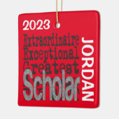 Scholar Extraordinaire CUSTOM Keramisch Ornament (Links)