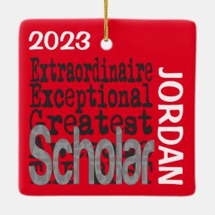 Scholar Extraordinaire CUSTOM Keramisch Ornament