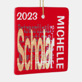 Scholar Extraordinaire CUSTOM Keramisch Ornament (Rechts)