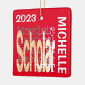 Scholar Extraordinaire CUSTOM Keramisch Ornament (Links)