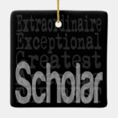 Scholar Extraordinaire Keramisch Ornament (Achterkant)