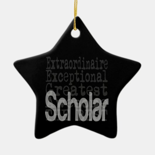 Scholar Extraordinaire Keramisch Ornament (Voorkant)