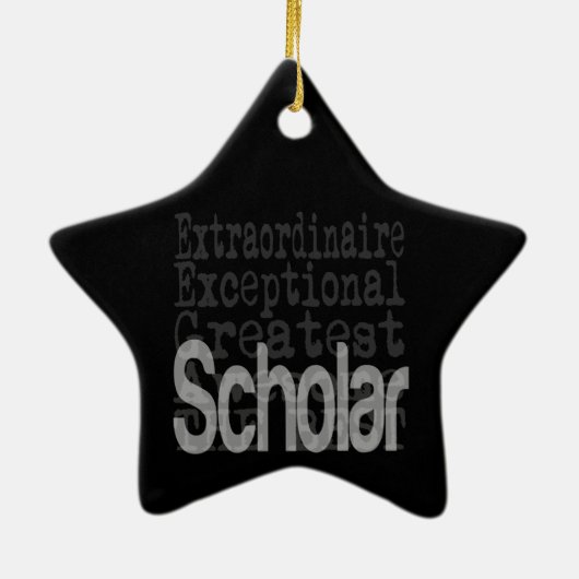 Scholar Extraordinaire Keramisch Ornament (Achterkant)