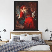 Scholar in zijn studie van Friedrich von Amerling Canvas Afdruk (Insitu (Slaapkamer))