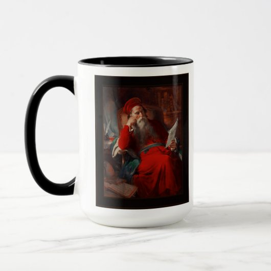 Scholar in zijn studie van Friedrich von Amerling Mok (Links)