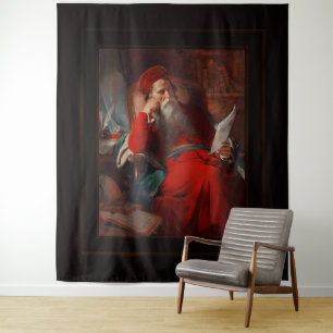 Scholar in zijn studie van Friedrich von Amerling Wandkleed
