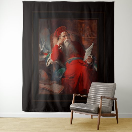 Scholar in zijn studie van Friedrich von Amerling Wandkleed (In situ)