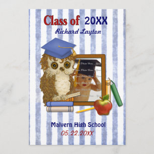 Scholar Owl - Afstuderen Uitnodiging