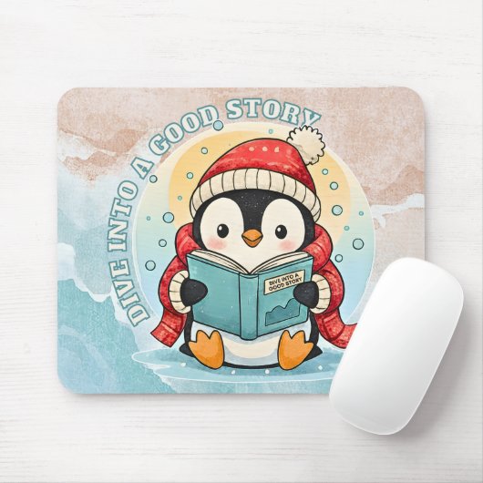 Scholar Penguin Storytime Artistic Mousepad Muismat (Met muis)