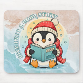 Scholar Penguin Storytime Artistic Mousepad Muismat
