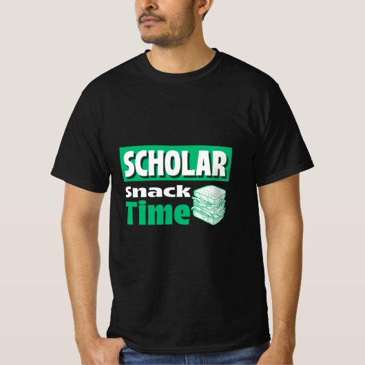 Scholar Snack Time-School Lunch Break T-shirt (Voorkant)