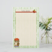 Scholar Uil Teacher - Aanpassen Briefpapier (Staand voorkant)