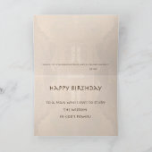Scholar verjaardagskaart voor hem (w / scripture v kaart (Binnen)