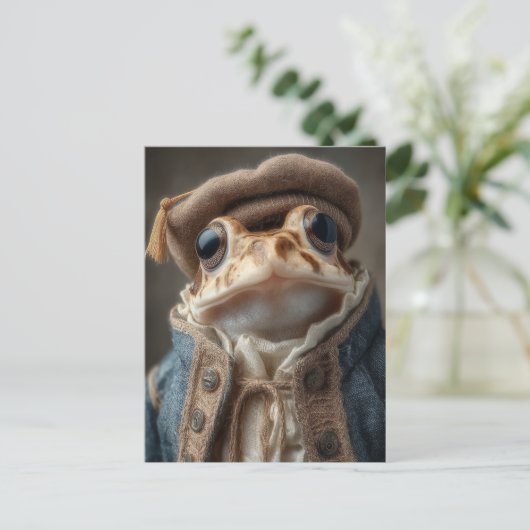 Scholarly Toad in kleding Briefkaart (Staand voorkant)