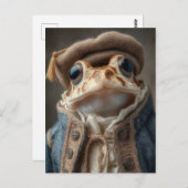 Scholarly Toad in kleding Briefkaart (Voorkant / Achterkant)