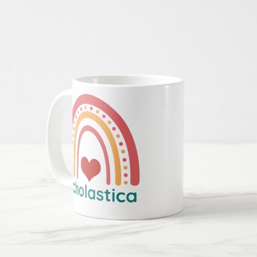 Scholastica  Boho Rainbow Koffiemok (Voorkant links)