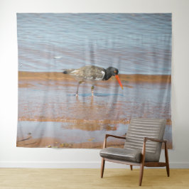 Scholekster Zeldzame Vogel Foto Wandtapijt Wandkleed