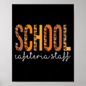 Scholen Cafeteria Herfst najaar Bedankt Poster (Voorkant)