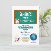 Scholen Onze Forever Retirement Party Teacher Kaart (Staand voorkant)