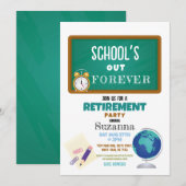 Scholen Onze Forever Retirement Party Teacher Kaart (Voorkant / Achterkant)