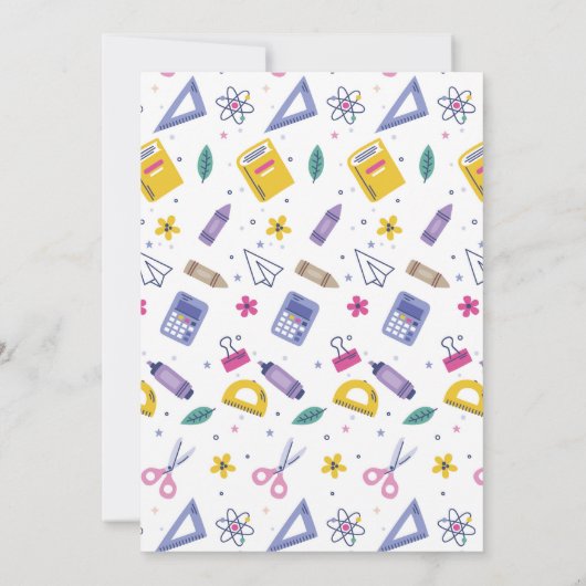 Scholen Onze Forever Retirement Party Teacher Kaart (Achterkant)