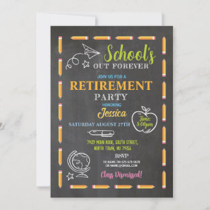 Scholen Onze Forever Retirement Party Teacher Kaart