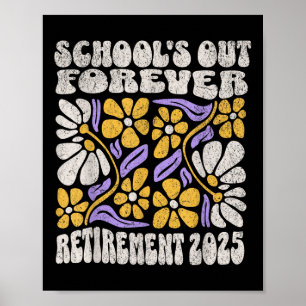 Scholen sluiten voor altijd 2025 Pensionering Gepe Poster