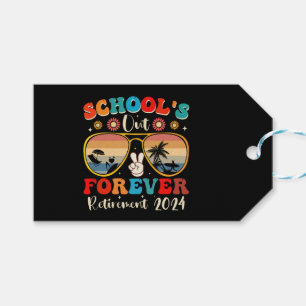 Scholen sluiten voor altijd Gepensioneerde leraar Cadeaulabel