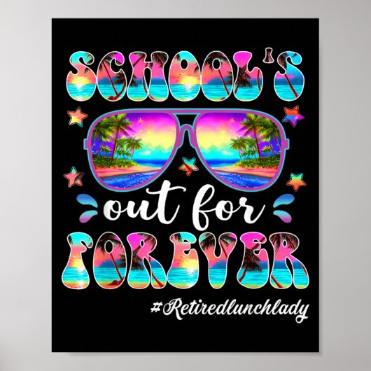 Scholen sluiten voor de zomer lunch dames leven ca poster (Voorkant)
