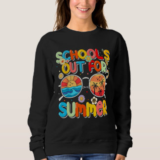 Scholen sluiten voor de zomer Retro laatste school Trui