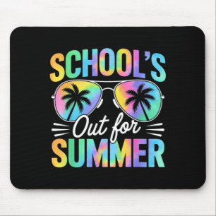 Scholen sluiten voor de zomer Tie Dye laatste scho Muismat