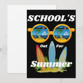 Scholen uit de zomer bedankt je kaart (Voorkant / Achterkant)