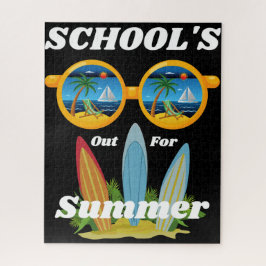 Scholen uit de zomerpuzzel legpuzzel