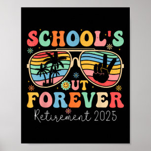 Scholen uit voor altijd gepensioneerde leraar 2025 poster