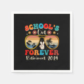 Scholen uit voor altijd gepensioneerde leraar laat servet (Voorkant)