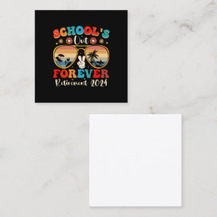 Scholen uit voor altijd gepensioneerde leraar laat vierkante visitekaartje