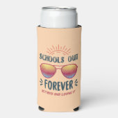 Scholen uit voor altijd gepensioneerde leraar seltzer blikjeskoeler (Seltzer Voorkant)