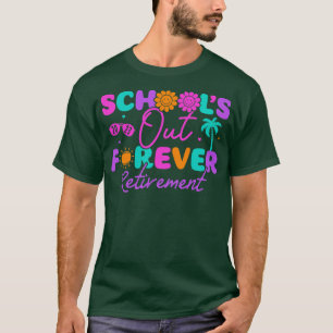 Scholen uit voor altijd pensioen 2023 Docent met p T-shirt