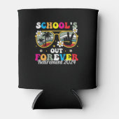 Scholen uit voor altijd pensioen 2024 blikjeskoeler (Voorkant)