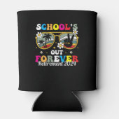 Scholen uit voor altijd pensioen 2024 blikjeskoeler (Achterkant)