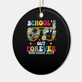 Scholen uit voor altijd pensioen 2024 keramisch ornament (Links)
