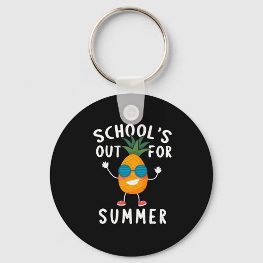 Scholen uit voor de zomer sleutelhanger (Voorkant)