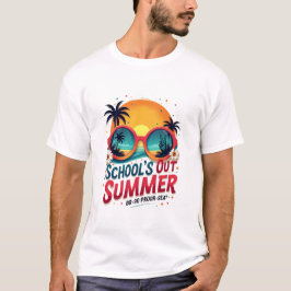 Scholen uit voor de zomer t-shirt