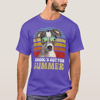 Scholen uit voor de zomer van terrier Dog-leraar T-shirt