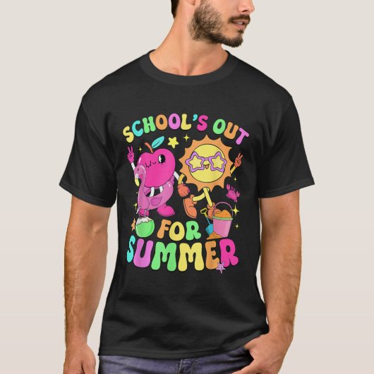 Scholen uit voor het zomereinde van het schooljaar t-shirt (Voorkant)